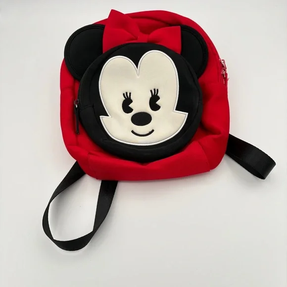 Disney Store Minnie Mouse Mini Backpack Red - Picture 3 of 8